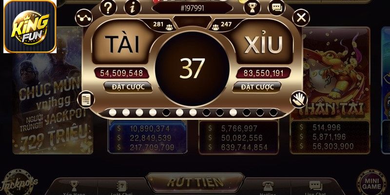 Tìm hiểu về tài xỉu KingFun